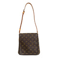 Louis Vuitton Musette Salsa Short Monogram Shoulder Bag Canvas Brown