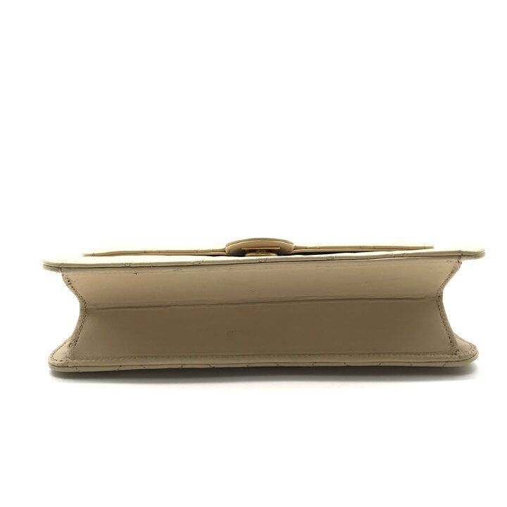 Chanel Quilted Shoulder Chain Gold Beige — view 4
