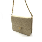 Chanel Quilted Shoulder Chain Gold Beige — view 2