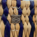 Loewe Anagram Square Raffia Basket Tote Natural Black — view 6