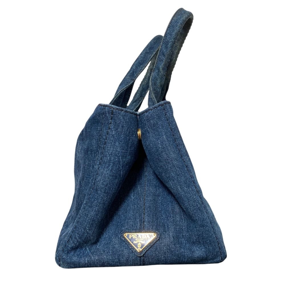 Prada Denim Canapa Tote Indigo — view 3