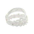 Hermes Boucle Sellier Inflexible Book le Ring 56 Silver — view 3