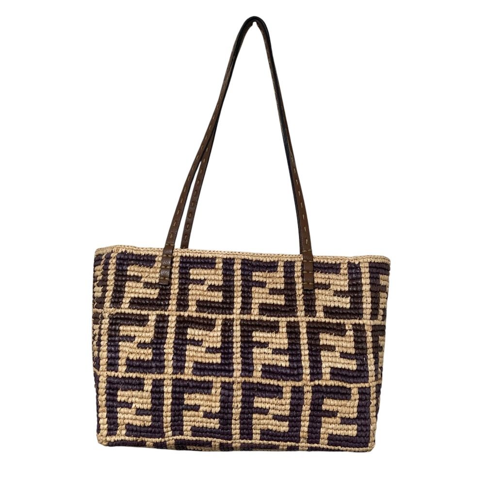 Fendi Roll Small Rapphire Tote Natural Brown — view 2