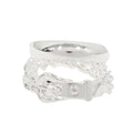 Hermes Boucle Sellier Inflexible Book le Ring 60 Silver