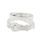 Hermes Boucle Sellier Inflexible Book le Ring 60 Silver