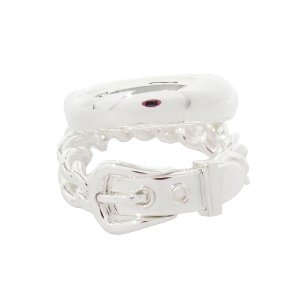 Hermes Boucle Sellier Inflexible Book le Ring 52 Silver