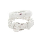 Hermes Boucle Sellier Inflexible Book le Ring 52 Silver