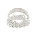 Hermes Boucle Sellier Inflexible Book le Ring 52 Silver — view 4