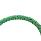 Bottega Veneta Intrecciato Leather Bracelet Green — view 4