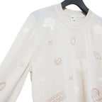 Hermes Candy Libris Wool Knit Sweater 40 Beige — view 3