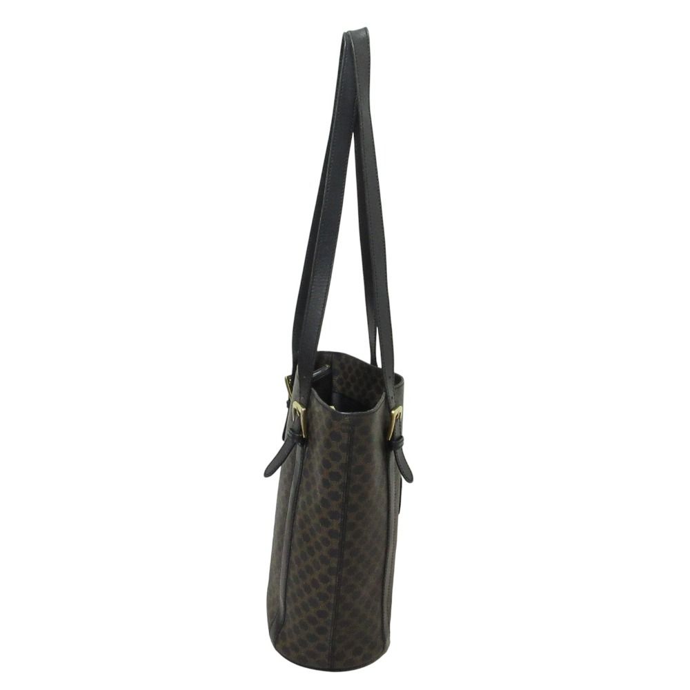 Celine Black Macadam Bucket Tote Shoulder Bag 1 Brown — view 9