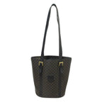 Celine Black Macadam Bucket Tote Shoulder Bag 1 Brown — view 3