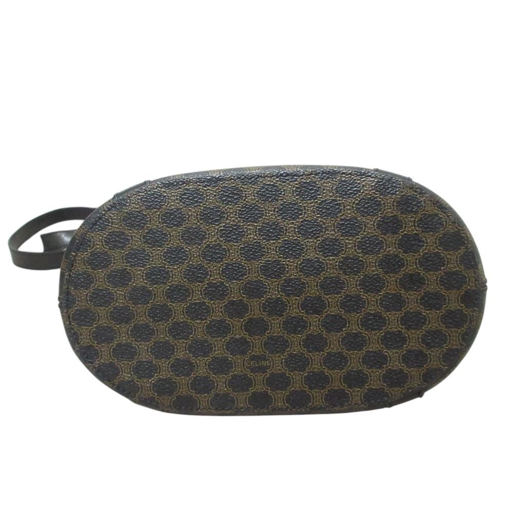 Celine Black Macadam Bucket Tote Shoulder Bag 1 Brown — view 5