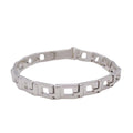 Gucci New Polished Logo Chain Bracelet Silver