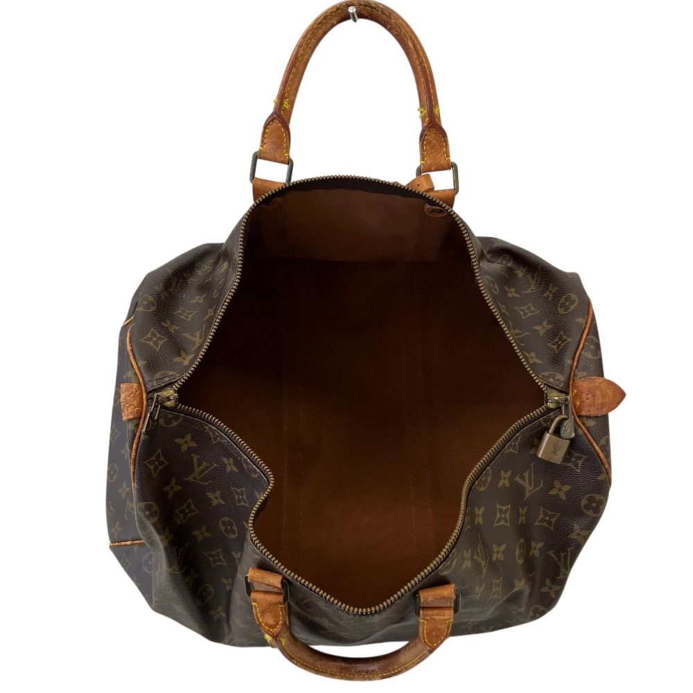 Louis Vuitton Monogram Keepall 50 Boston Bag Brown — view 5