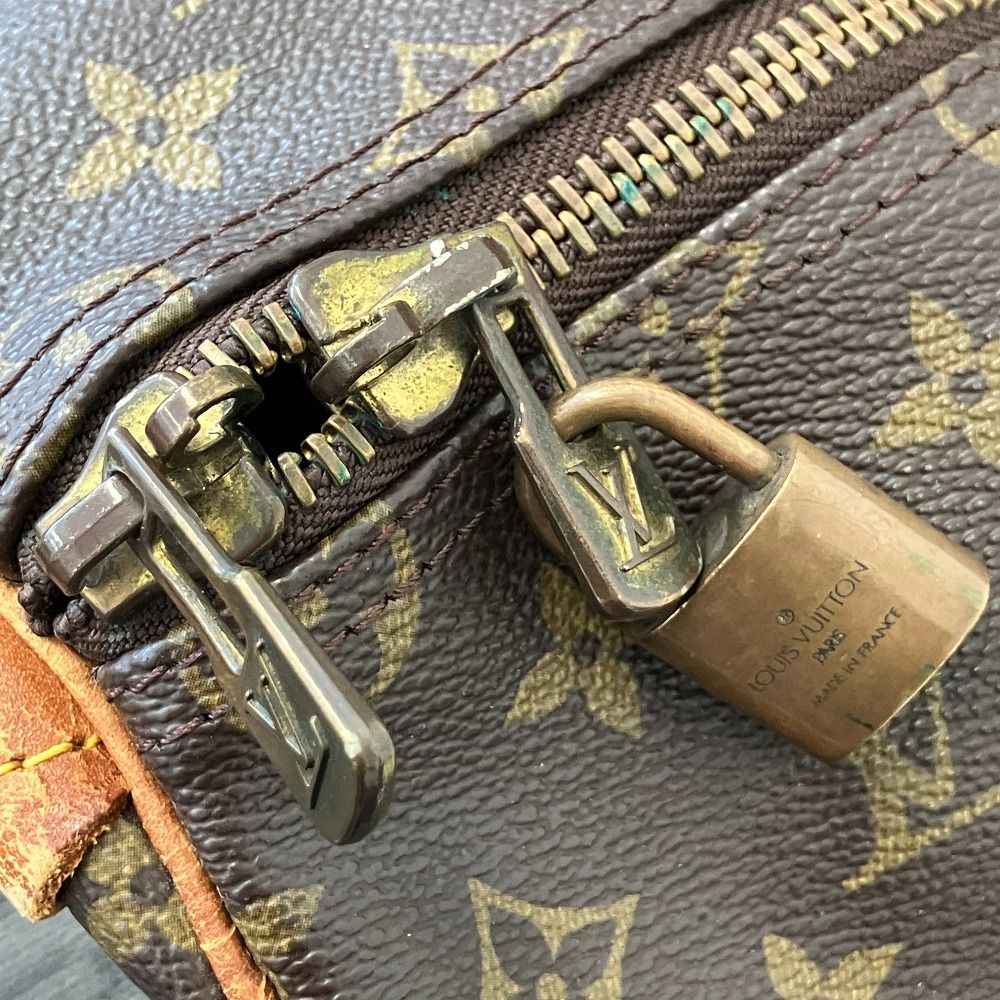 Louis Vuitton Monogram Keepall 50 Boston Bag Brown — view 9