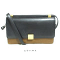 Celine Phoebe Philo Era Classic Box Shoulder Bag Black Brown