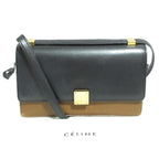 Celine Phoebe Philo Era Classic Box Shoulder Bag Black Brown