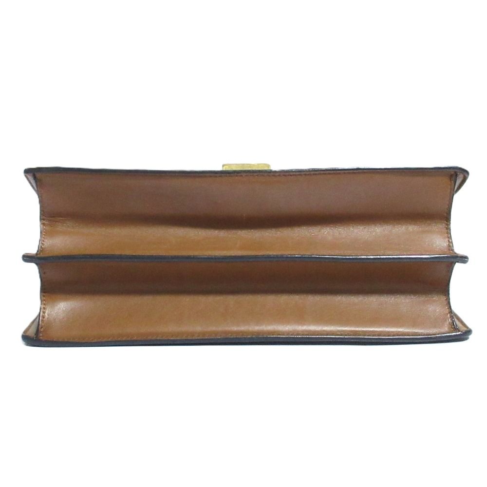 Celine Phoebe Philo Era Classic Box Shoulder Bag Black Brown — view 5