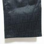 Fendi Vintage Zucca Pattern Nylon Pants 42 Black — view 5