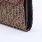 Dior Trotter Rasta Color Saddle Wallet Galliano Era Canvas D Beige — view 6