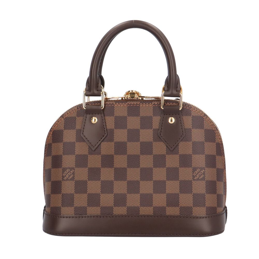 Louis Vuitton Alma BB Damier Shoulder Bag Canvas Brown — view 3
