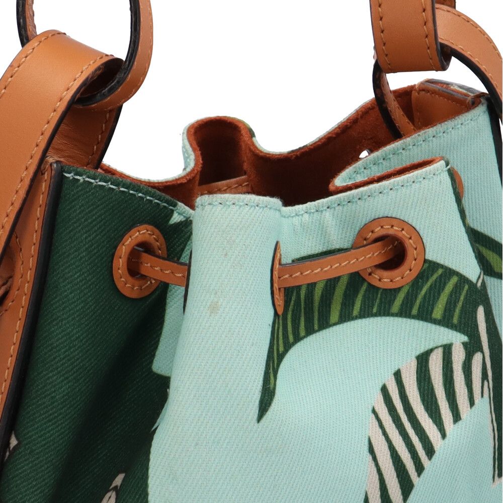 Loewe Paulazui Visa Collection Bal Smo le Anagram Shoulder Bag Canvas Blue — view 8