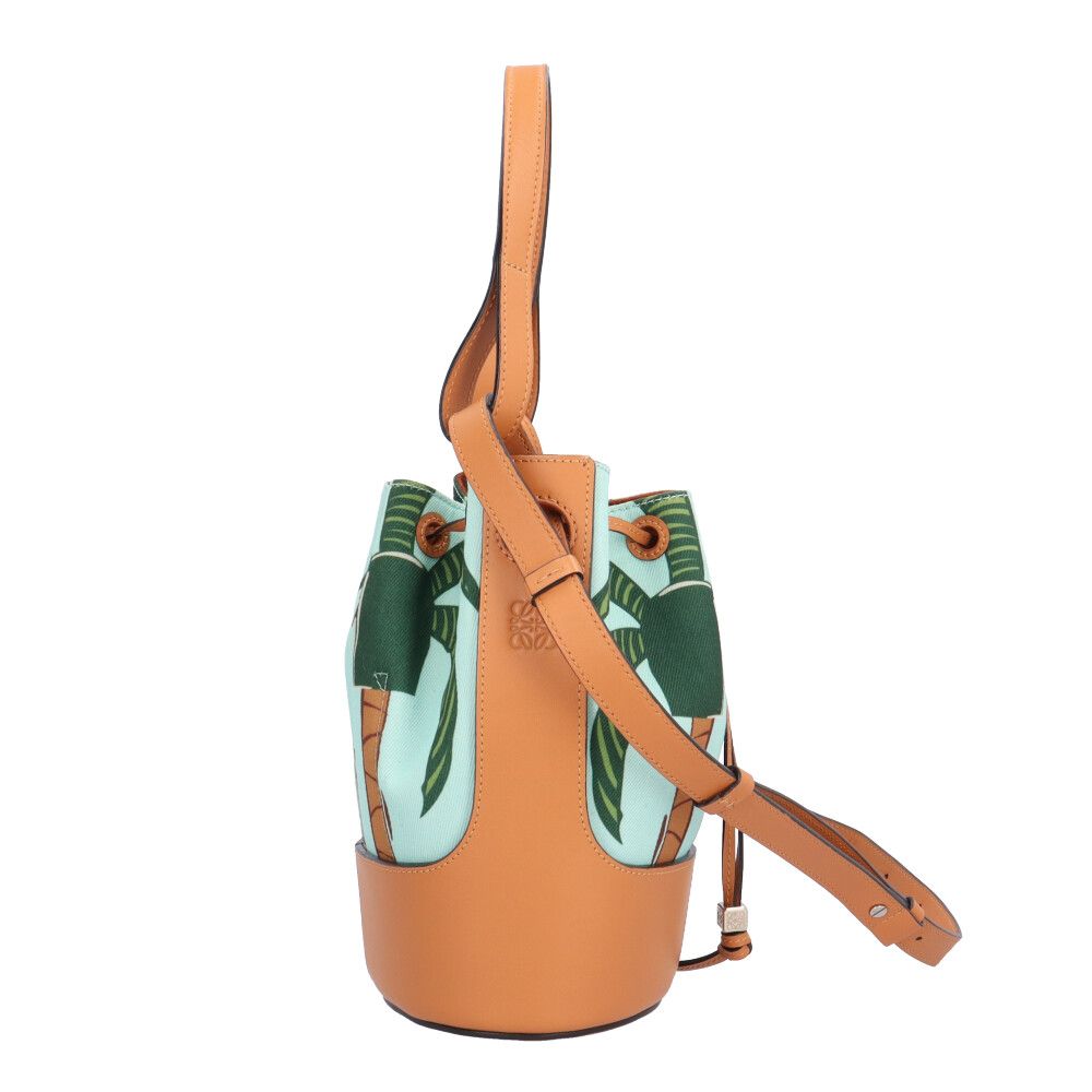 Loewe Paulazui Visa Collection Bal Smo le Anagram Shoulder Bag Canvas Blue — view 4