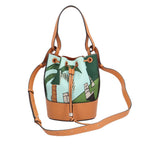 Loewe Paulazui Visa Collection Bal Smo le Anagram Shoulder Bag Canvas Blue