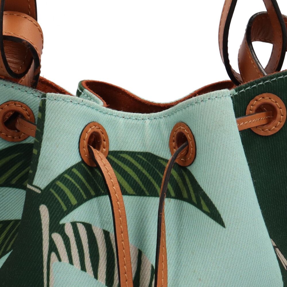 Loewe Paulazui Visa Collection Bal Smo le Anagram Shoulder Bag Canvas Blue — view 7