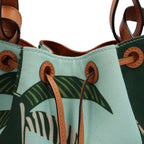 Loewe Paulazui Visa Collection Bal Smo le Anagram Shoulder Bag Canvas Blue — view 7