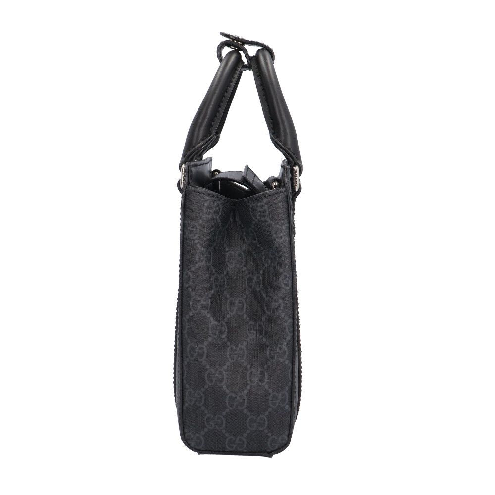 Gucci Mini Shoulder Bag GG Split Bag Canvas Gray — view 4