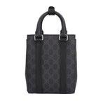 Gucci Mini Shoulder Bag GG Split Bag Canvas Gray — view 3
