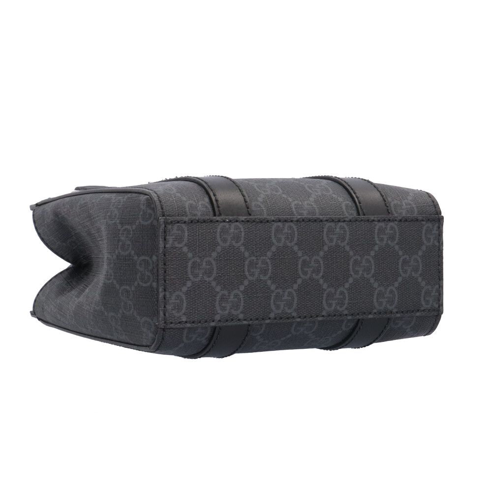 Gucci Mini Shoulder Bag GG Split Bag Canvas Gray — view 5