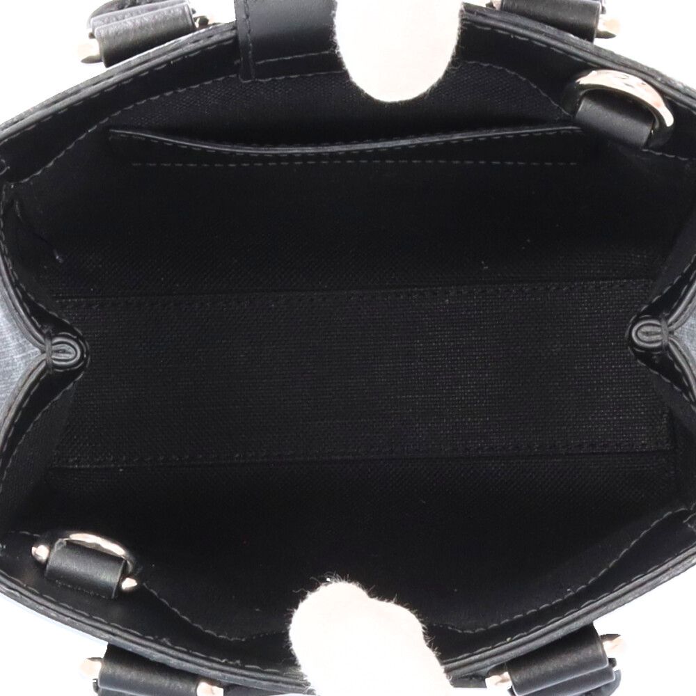 Gucci Mini Shoulder Bag GG Split Bag Canvas Gray — view 7