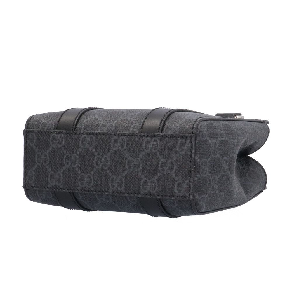 Gucci Mini Shoulder Bag GG Split Bag Canvas Gray — view 6