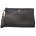 Gucci Clutch Secondbag Black Leather Gold