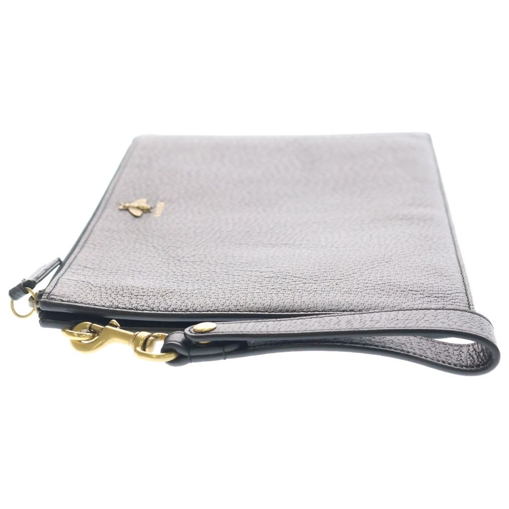 Gucci Clutch Secondbag Black Leather Gold — view 3