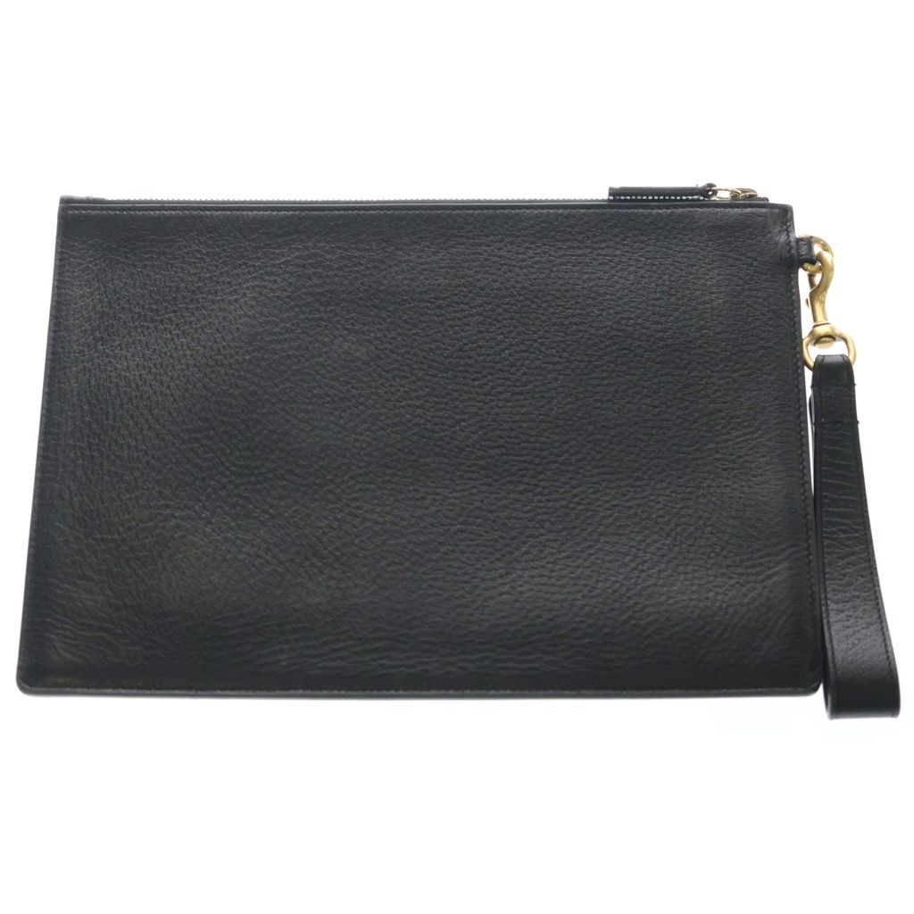 Gucci Clutch Secondbag Black Leather Gold — view 2