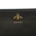 Gucci Clutch Secondbag Black Leather Gold — view 6