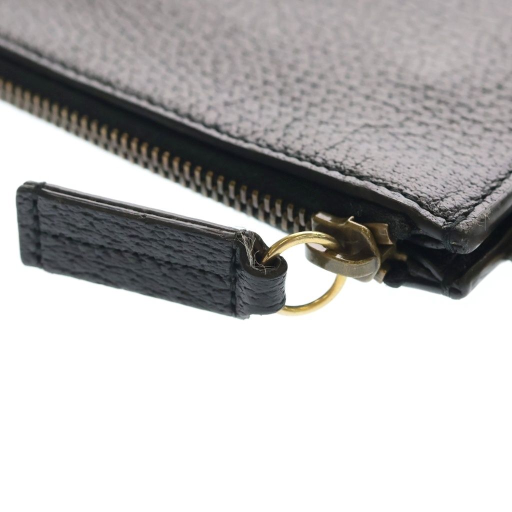Gucci Clutch Secondbag Black Leather Gold — view 7