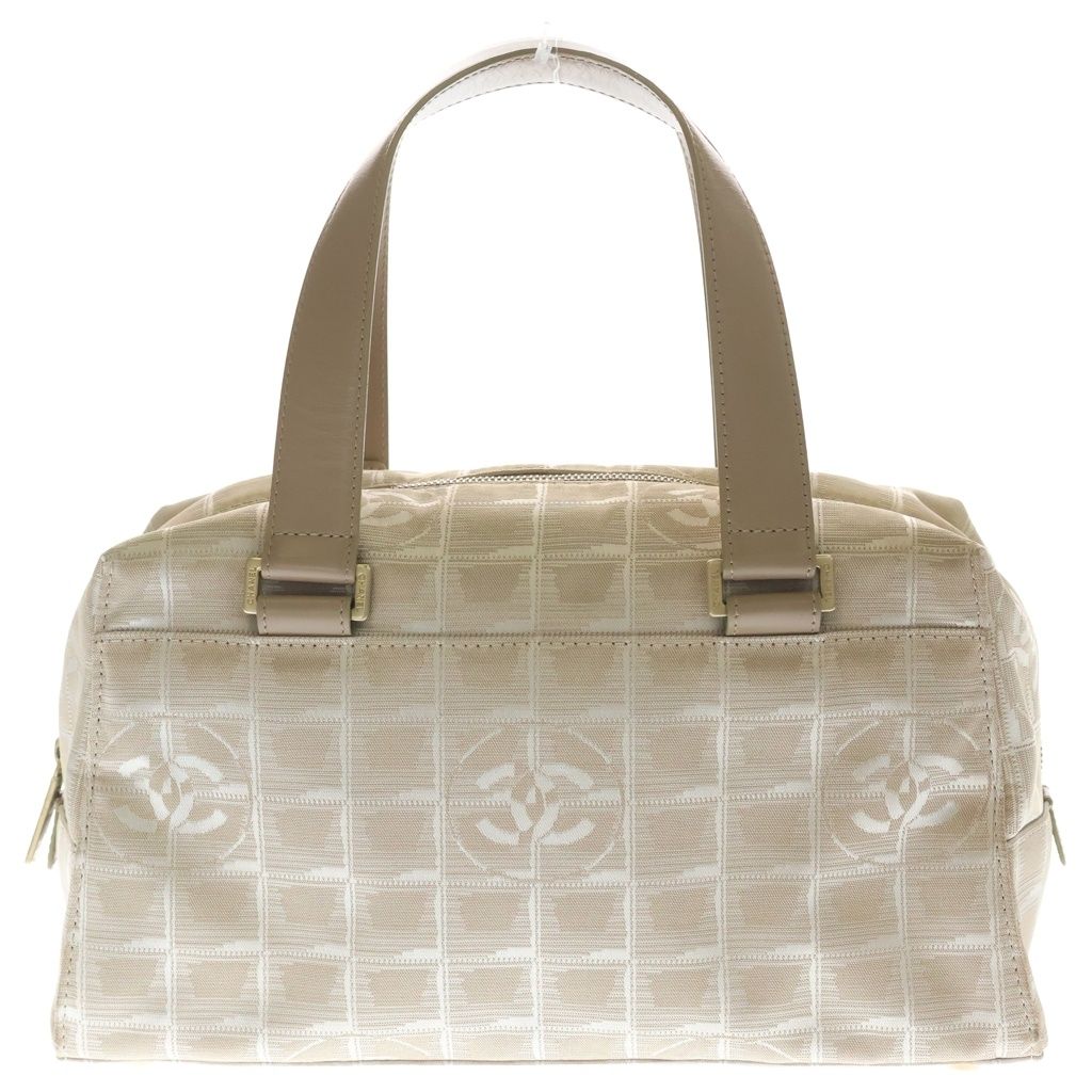 Chanel New Travelline Nylon Mini Boston Bag Beige