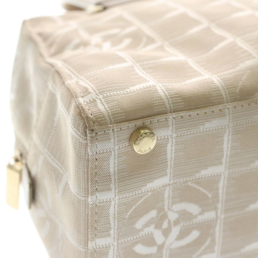 Chanel New Travelline Nylon Mini Boston Bag Beige — view 5