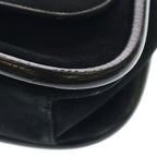 Gucci Oneshoulder Black Suede Patent 001 Gold Handbag — view 5