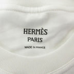 Hermes Embroidery Pocket Short Sleeve T-Shirt 36 White — view 3