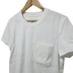 Hermes Embroidery Pocket Short Sleeve T-Shirt 36 White — view 4