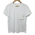 Hermes Embroidery Pocket Short Sleeve T-Shirt 36 White