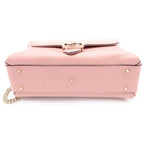 Gucci Interlocking Leather Gold 2-Way Shoulder Bag Pink — view 4