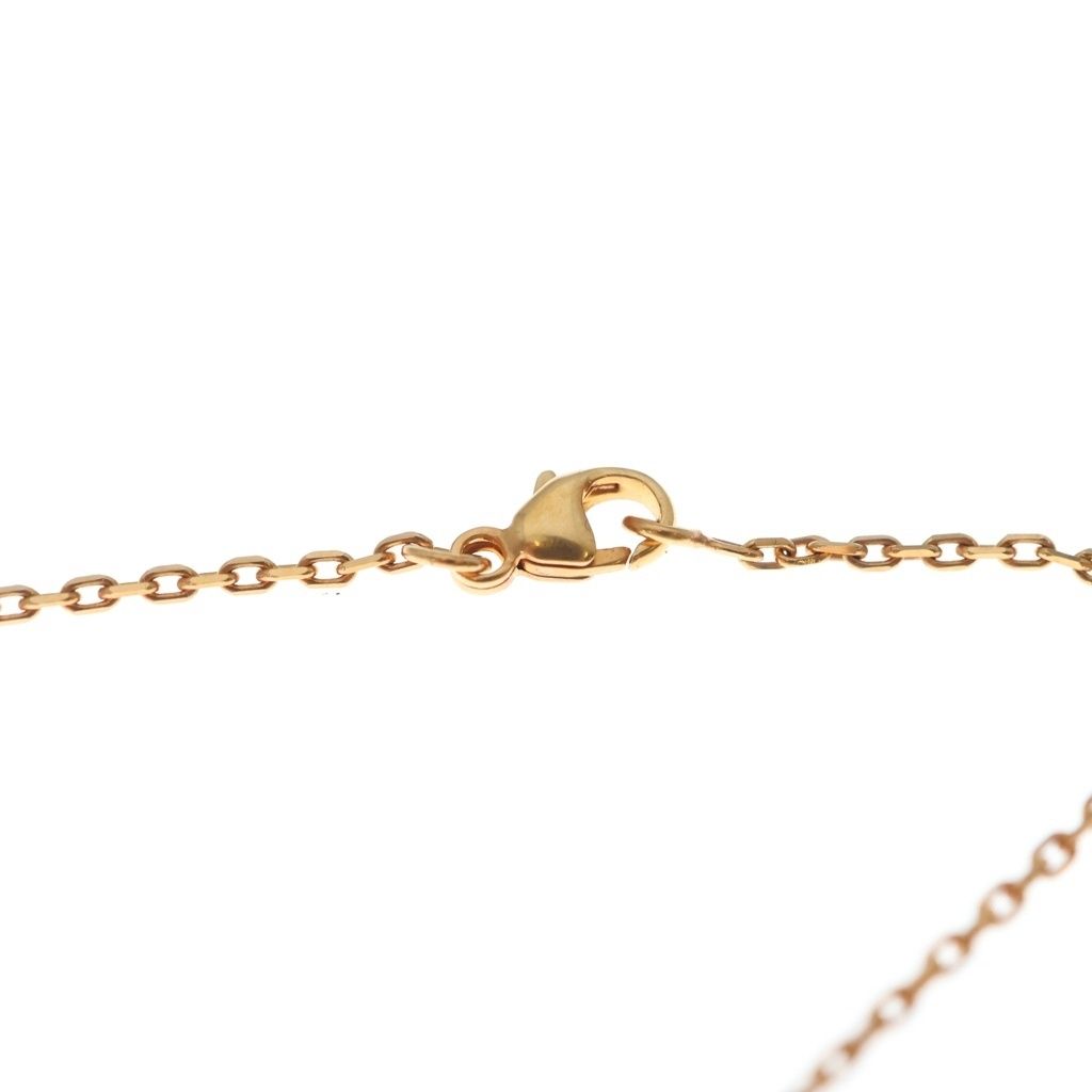 Hermes Shu Logo Enamel Necklace Pink Gold — view 4