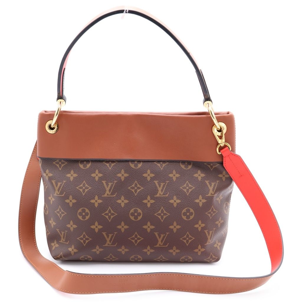 Louis Vuitton Monogram Roulis Besace 2-Way Shoulder Bag Brown Red Leather Gold — view 2